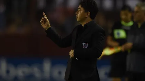Marcelo Gallardo durante la victoria sobre Godoy Cruz.