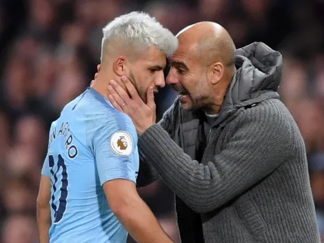 Guardiola definió a Agüero como uno de los mejores delanteros que vio en su vida