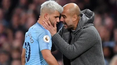 Guardiola definió a Agüero como uno de los mejores delanteros que vio en su vida