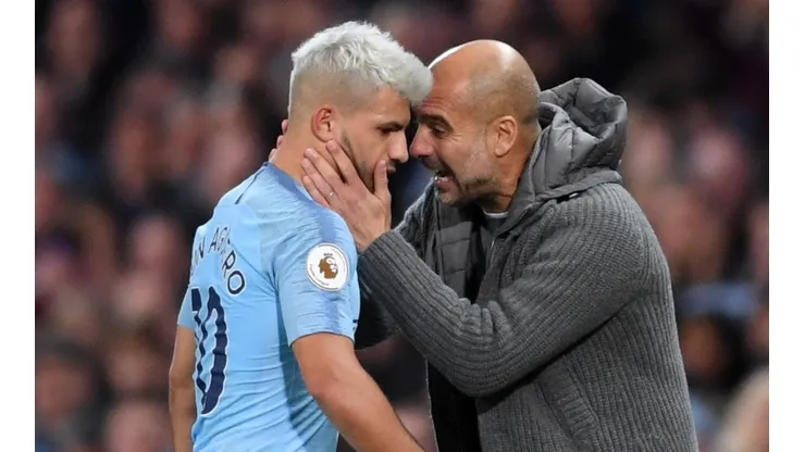Guardiola definió a Agüero como uno de los mejores delanteros que vio en su vida
