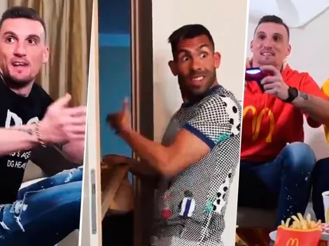 Video: la curiosa publicidad de una marca de comidas rápidas protagonizada por Armani y Tevez