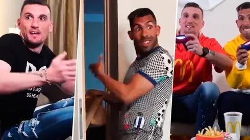 Video: la curiosa publicidad de una marca de comidas rápidas protagonizada por Armani y Tevez