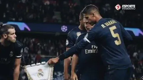 Como si fuese de otro club: la reacción de Bale cuando le dieron el banderín del Real Madrid