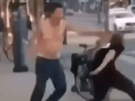 Video viral: ganó una pelea callejera gracias a un árbol diabólico