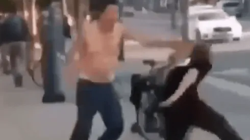 Video viral: ganó una pelea callejera gracias a un árbol diabólico