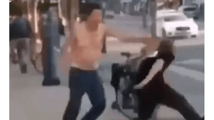 Video viral: ganó una pelea callejera gracias a un árbol diabólico