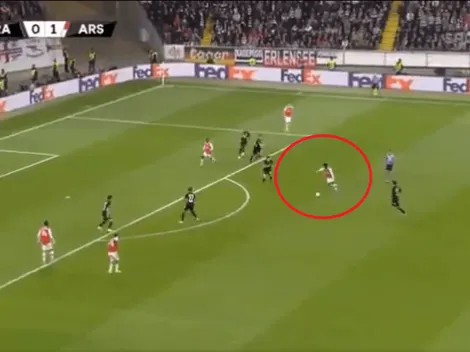 18 años y su primer gol fue un zurdazo con Arsenal por la Europa League: Bukayo Saka