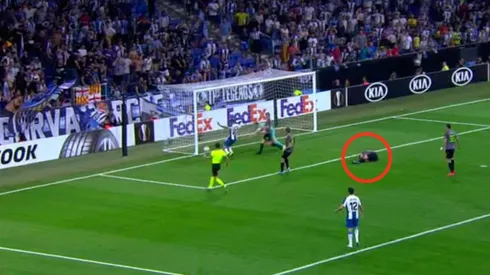 Monito Vargas empató para el Espanyol con un gol polémico