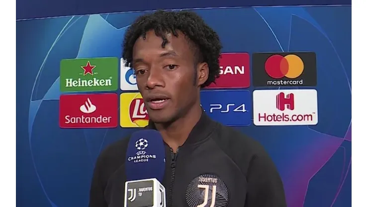 Juan Guillermo Cuadrado tras su debut en Champions League con la Juventus.