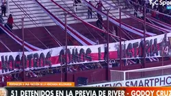 51 detenidos: la facción disidente ganó la tribuna de River