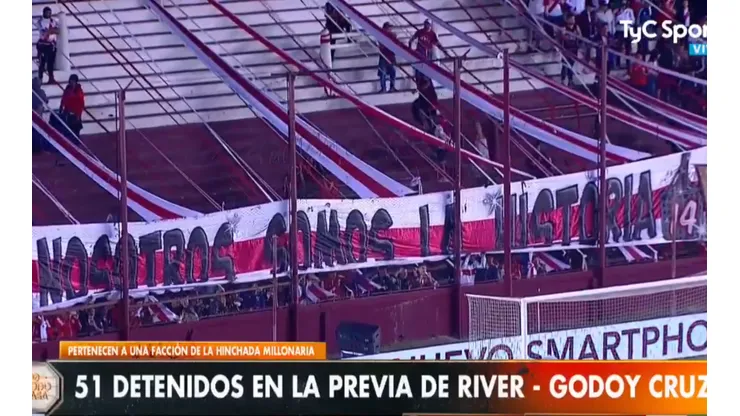 51 detenidos: la facción disidente ganó la tribuna de River