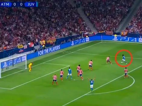 Cuadrado bailó arriba de la pelota y dejó parado a Oblak para el 1 a 0 de Juventus