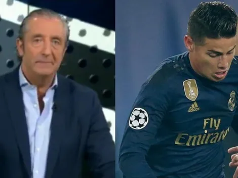 Pedrerol lanzó un tuit contundente para salvar a James en debut de Champions