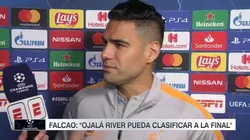 La respuesta bien River de Falcao cuando le preguntaron por el Superclásico