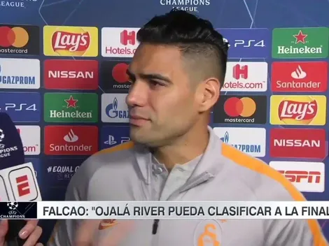 La respuesta bien River de Falcao cuando le preguntaron por el Superclásico