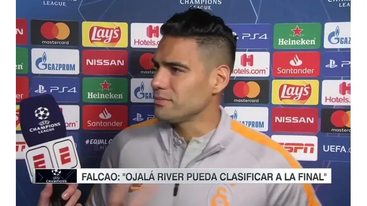 La respuesta bien River de Falcao cuando le preguntaron por el Superclásico
