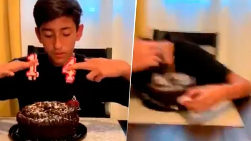 Video viral: estaba 'soplando las velitas', pero no sabía que su cumpleaños era diabólico