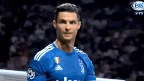 El gesto de Cristiano Ronaldo a la afición del Atlético Madrid tras casi marcar a los 93'