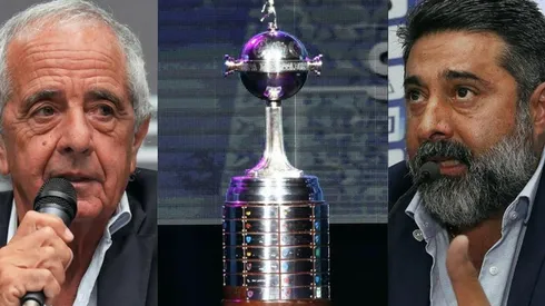 D'Onofrio y Angelici ya juegan la Copa en los micrófonos.