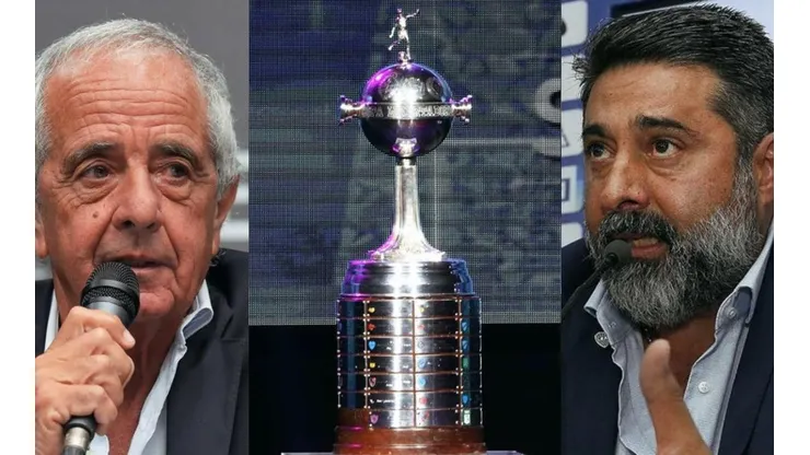 D'Onofrio y Angelici ya juegan la Copa en los micrófonos.