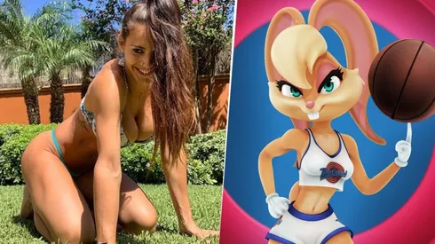 Majo, la mujer de Ocampos, se vistió de Lola Bunny y metió foto frente al espejo