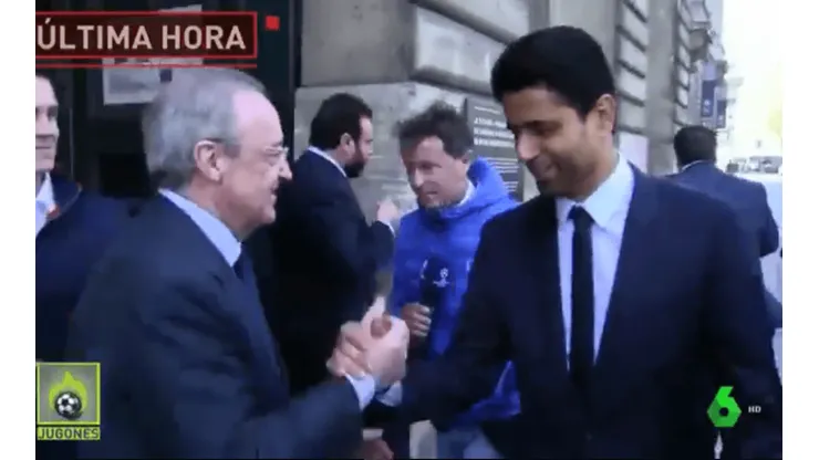 ¿De qué hablaron? Pescan a los presidentes del Real Madrid y el PSG juntos