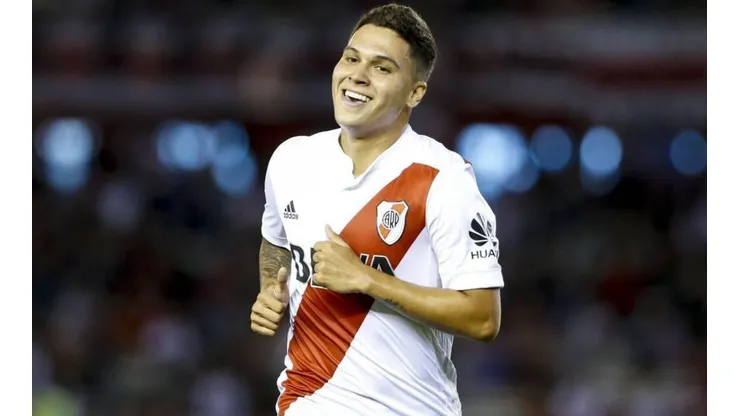 La sonrisa de Juan Fernando Quintero en River.