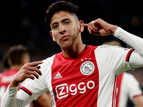 ¡Qué haces, Flaquito! Ménez enloqueció con el gol de Álvarez