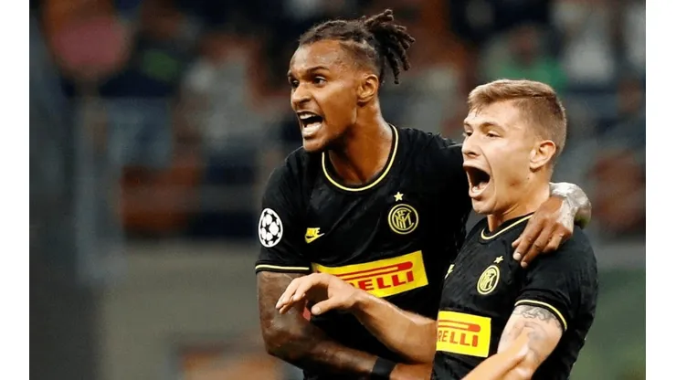 El festejo del Inter sobre el final.
