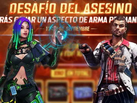 Desafío del Asesino activo en Free Fire: puedes obtener un aspecto de arma permanente