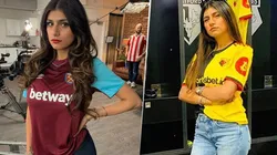 Mia Khalifa desató una guerra entre los fanáticos del West Ham y el Watford