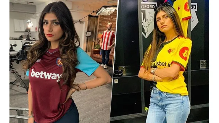 Mia Khalifa desató una guerra entre los fanáticos del West Ham y el Watford