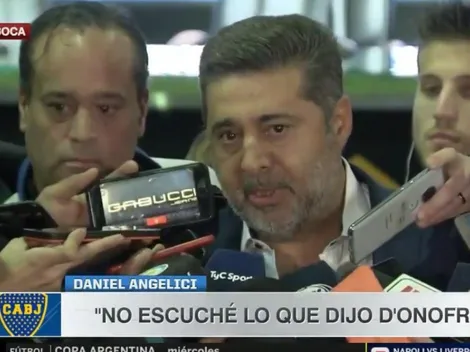 Angelici respondió con mucha altura las declaraciones de D'Onofrio sobre Boca