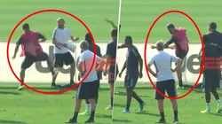 ¿Se calentó de verdad? Higuaín, a las patadas en el entrenamiento de la Juventus