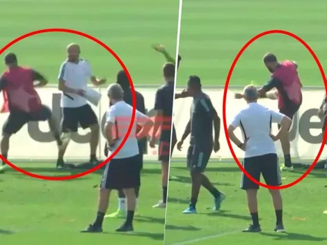 ¿Se calentó de verdad? Higuaín, a las patadas en el entrenamiento de la Juventus