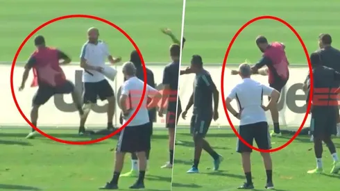 ¿Se calentó de verdad? Higuaín, a las patadas en el entrenamiento de la Juventus