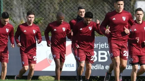 River en el entrenamiento de este lunes.