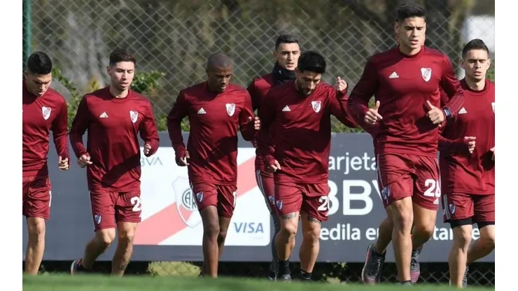 River en el entrenamiento de este lunes.