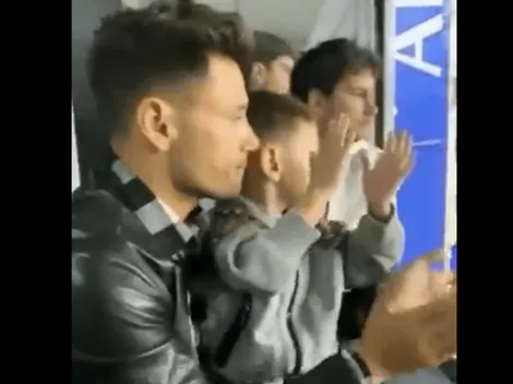 Modo Mateo Messi: el hijo de Mauro Zárate vibró al ritmo de los hinchas de Boca