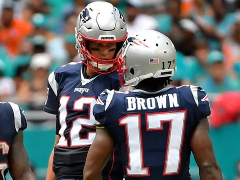 Tom Brady reaccionó al impresionante debut de Antonio Brown e ilusionó a los Patriots