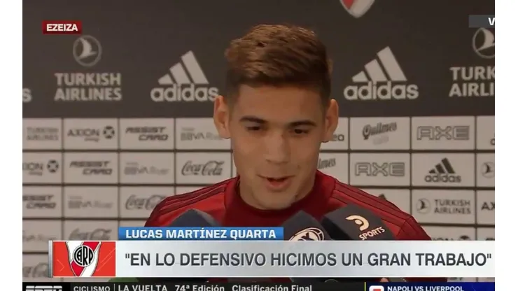 Martínez Quarta respondió si es posible jugar los partidos que tiene River sin pensar en Boca
