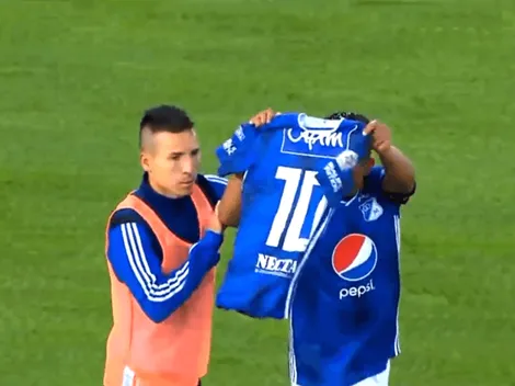 El lindo gesto de Macalister Silva con Santiago Montoya: ¡dedicatoria de gol!