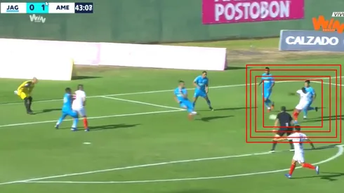Así fue el gol de Yesus Cabrera para que América le gane a Jaguares en Montería.