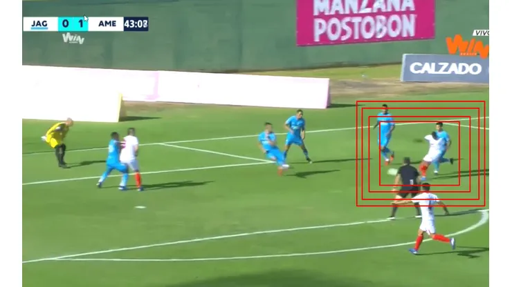 Así fue el gol de Yesus Cabrera para que América le gane a Jaguares en Montería.