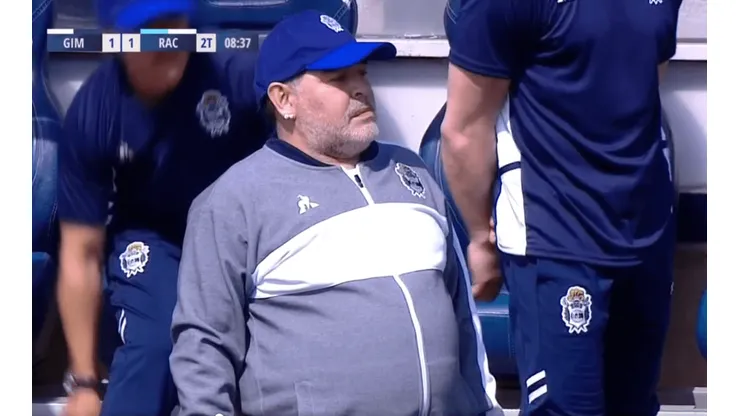 Video: Maradona quedó desolado tras el gol de Zaracho
