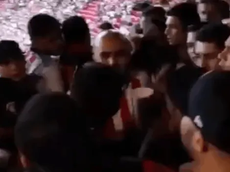Conato de bronca en el Estadio Akron en pleno Clásico