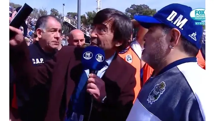 Las palabras de Maradona cuando le dijeron que Caniggia estaba en la tribuna para ver su debut