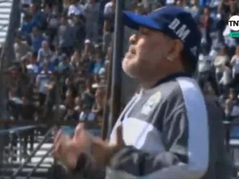 Gritos e insultos: la reacción de Maradona cuando recibió su primer gol con Gimnasia