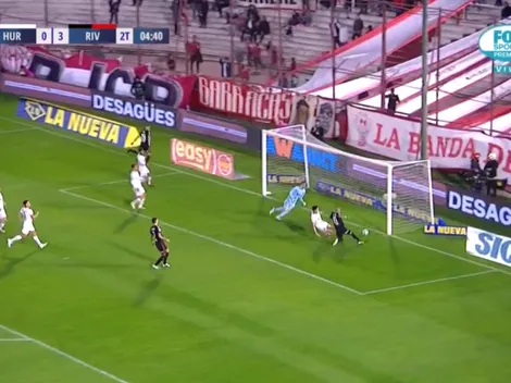 De La Cruz llegó con lo justo, metió el cuarto de River pero se rompió contra el palo
