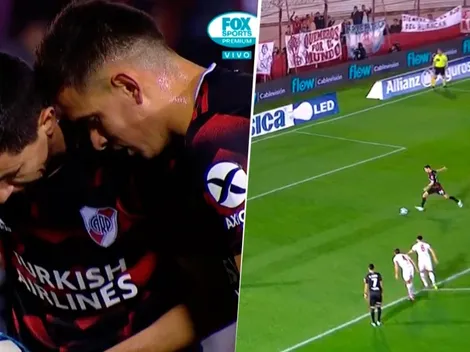 Borré le pidió el penal, pero Nacho Fernández tuvo confianza y le mostró cómo se le pega